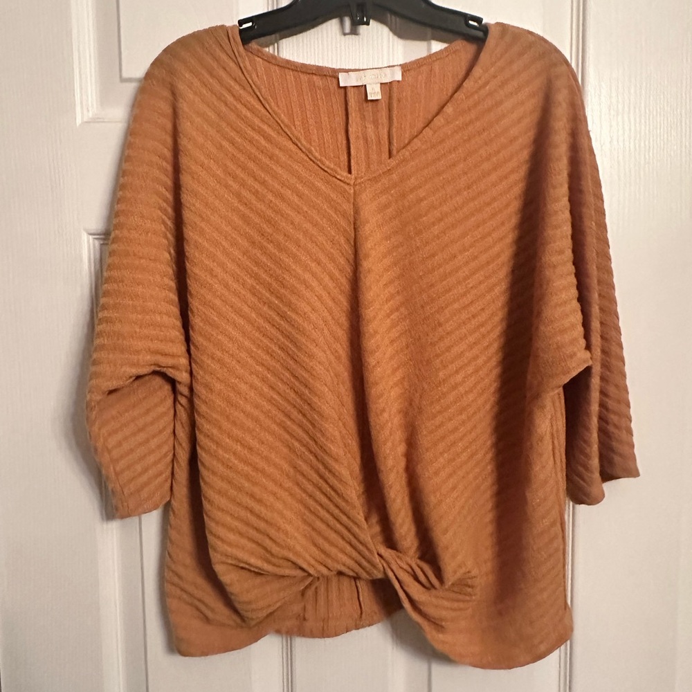 Cozy Golden Knitted Sweater
